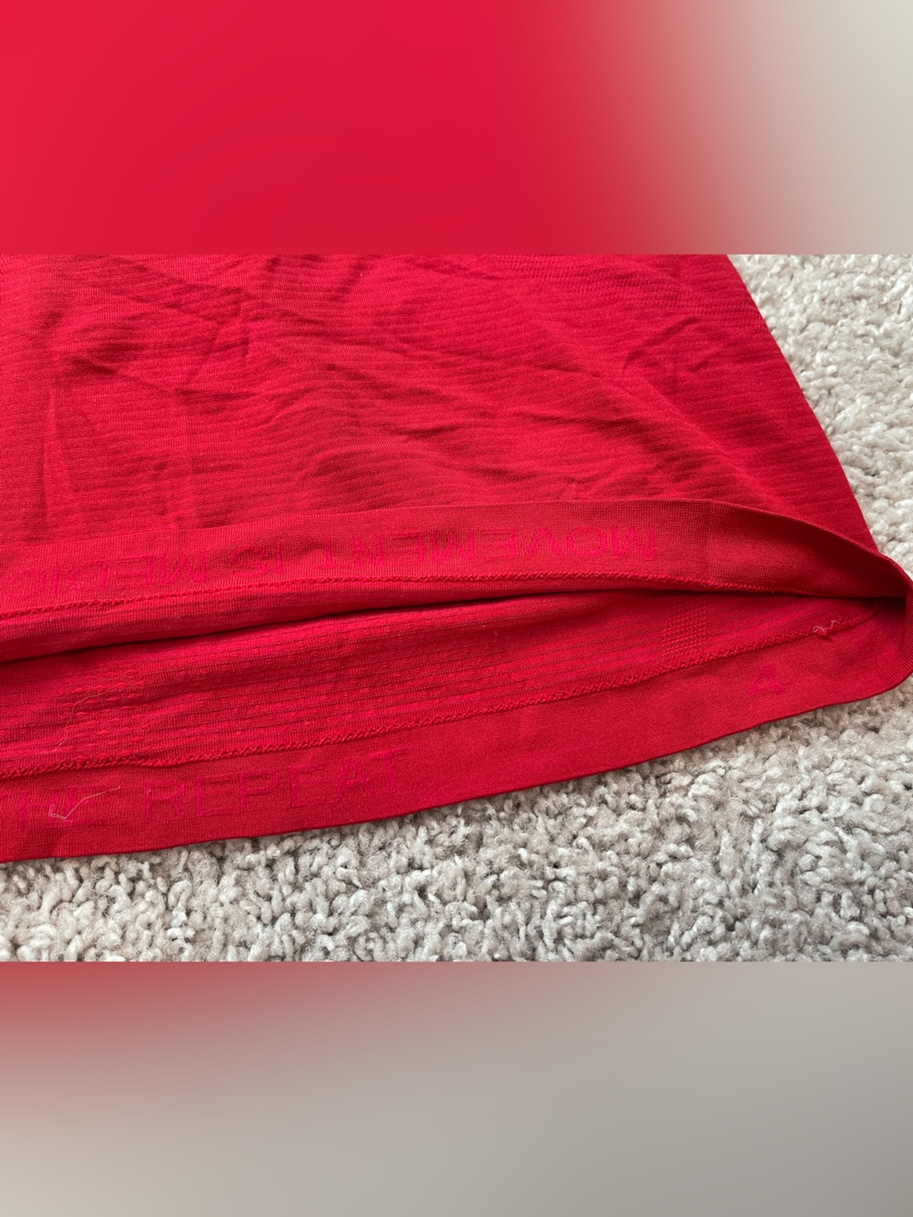 Lululemon Red Swiftly Racerback Tank Top Size 4 - Picture 2 of 4